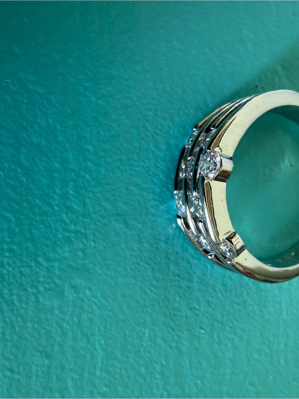 Sterling Silver Multi-Band CZ Ring in Silver - Picture 3 of 4